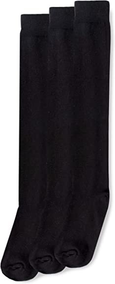 Women's Flat Knit Knee High Socks - Size 4-10 (3 Pairs)